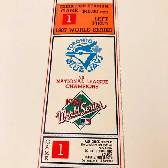 1987 Lot of 3 MLB Baseball Toronto Blue Jays  World Series Tickets - Picture 10 of 10